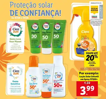 Loção Solar Infantil em Spray FPS50+