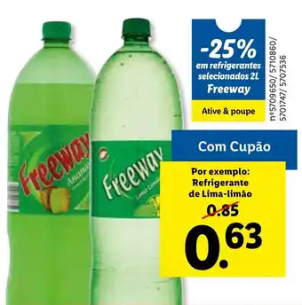 Lidl Freeway Refrigerante de Lima-Limão promoção