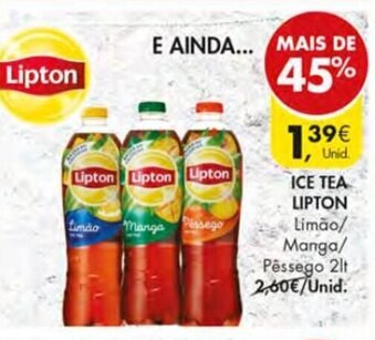 Pingo Doce Ice Tea Lipton 2lt promoção
