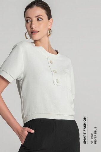 Blusa reversível