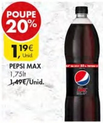 Pingo Doce Pepsi Max 1,75lt promoção