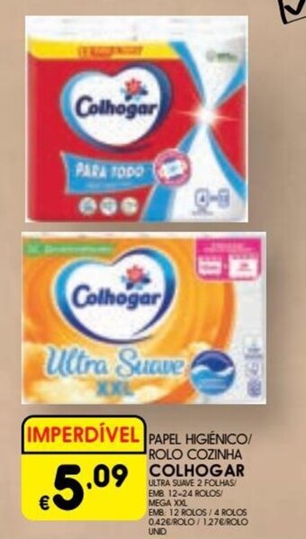 Meu Super Papel Higiénico Rolo Cozinha Colhogar promoção
