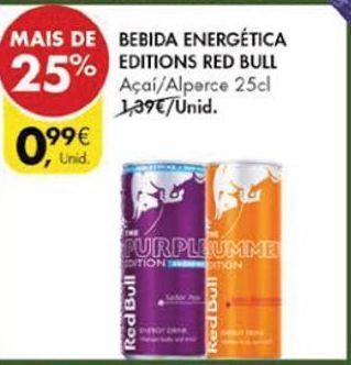 Pingo Doce Bebida energética red bull promoção