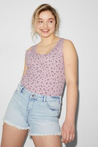 C&A Clockhouse - top - recycled - floral promoção