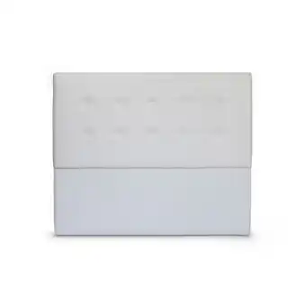 Cabeceira capitone branca 146x122x10cm