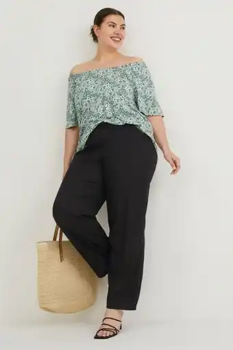 C&A Multipack of 2 - cloth trousers - mid-rise waist - comfort fit promoção