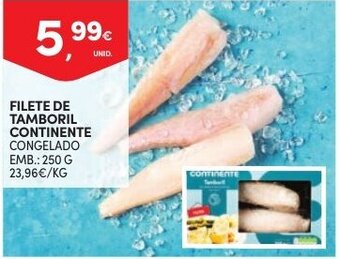 Continente Filete de Tamboril Continente 250g promoção