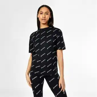 Sports Direct Kangol all over print boxy t shirt ladies promoção