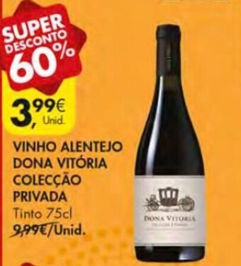 Pingo Doce Vinho Alentejo Dona Vitória Colecção Privada 75c promoção