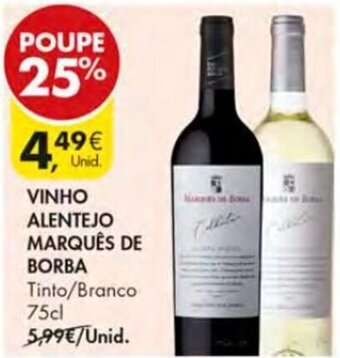 Pingo Doce Vinho Alentejo Marquês de Borba 75cl promoção