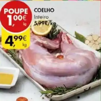 Pingo Doce Coelho inteiro 1kg promoção