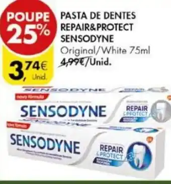 Pingo Doce Pasta de Dentes Repair & Protect Sensodyne promoção