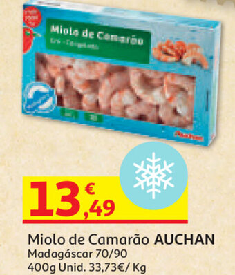 Auchan Miolo de Camarão Auchan Madagáscar 70/90 400g promoção
