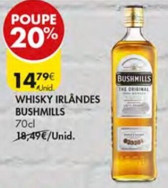 Whisky Irlândes Bushmills 70cl