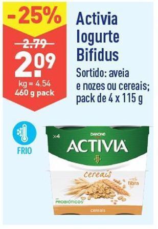 ALDI Iogurte activia promoção