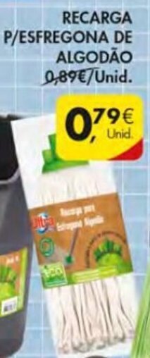 Pingo Doce Recarga P/Esfregona de Algodão promoção