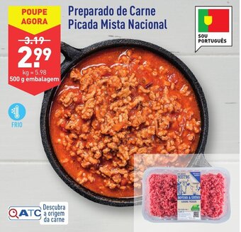 ALDI Preparado de Carne Picada Mista Nacional promoção