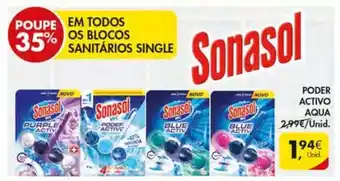 Pingo Doce Sonasol Poder Activo Aqua promoção