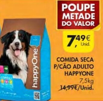 Comida Seca P/Cão Adulto HappyOne 7,5kg