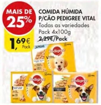 Comida Húmida P/Cão Pedigree Vital Pack 4x100g