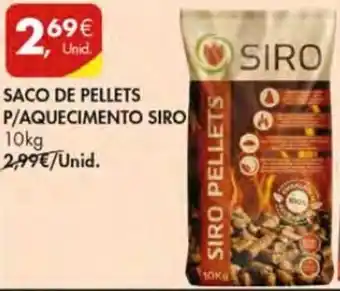 Pingo Doce Saco de Pellets P/ Aquecimento Siro 10kg promoção