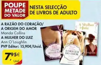 Pingo Doce A Razao doCoracao/ A Origem do Amor/ A Mulher do Luiz promoção