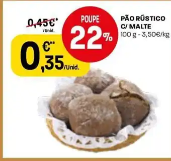 Intermarché Pao Rustico c/ Malte 100g promoção