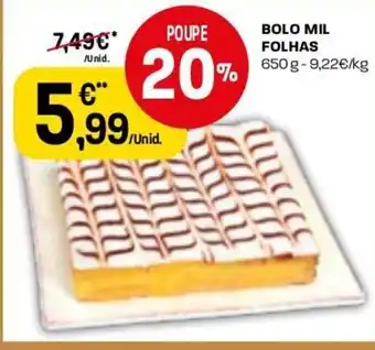Intermarché Bolo Mil Folhas promoção