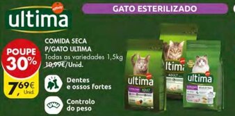 Pingo Doce Comida Seca P/Gato Ultima 1,5kg promoção