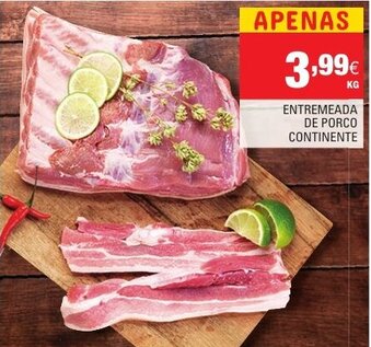 Continente Entremeada de Porco Continente promoção