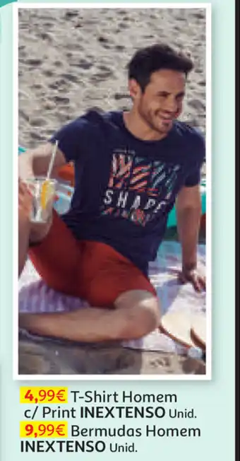 T-Shirt Homem c/ Print Inextenso