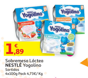 Auchan Sobremesa Láctea Nestlé Yogolino 4x100g promoção