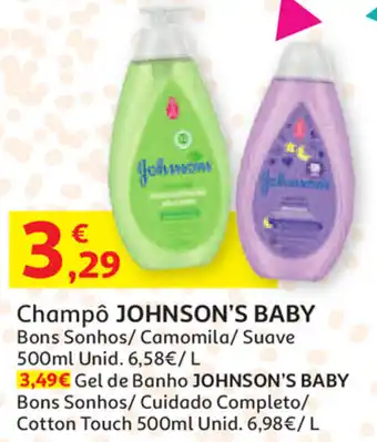 Auchan Champô Johnson's Baby 500ml promoção