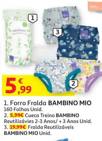 Auchan Forro Fraldas Bambino Mio 160 Folhas promoção