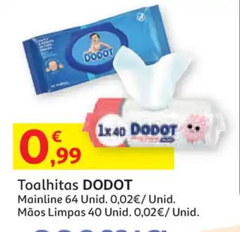 Auchan Toalhitas Dodot Mainline 64 Unid promoção