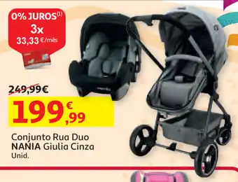 Auchan COnjunto Rua Dua Nania Giulia Cinza promoção