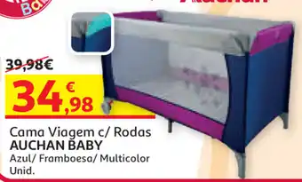 Auchan Cama Viagem c/Rodas Auchan Baby promoção