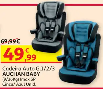 Auchan Cadeira Auto G.1/2/3 Auchan Baby 9/36kg promoção