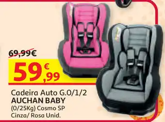 Auchan Cadeira Auto G.0/1/2 Auchan Baby 0/25kg promoção