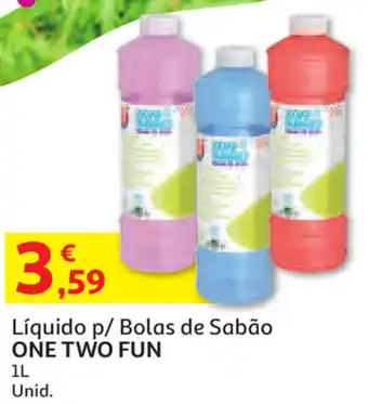 Auchan Líquido p/ Bolas de Sabão One Two Fun 1L promoção