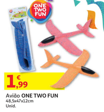 Avião One Two Fun 48,5x47x12cm