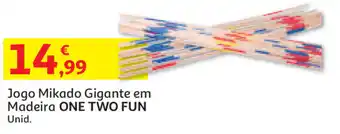 Auchan Jogo Mikado Gigante em Madeira One Two Fun promoção