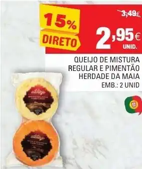 Queijo de Mistura Regular e Pimentão Herdade Da Maia 2 Unid