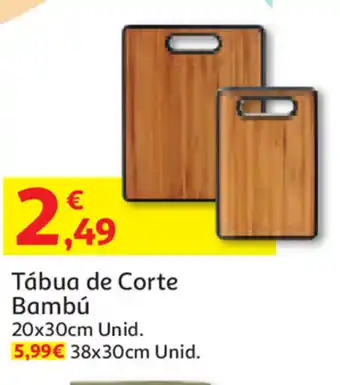 Auchan Tábua de Corte Bambú 20x30cm promoção