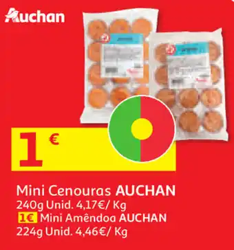 Auchan Mini Cenouras Auchan 240g promoção