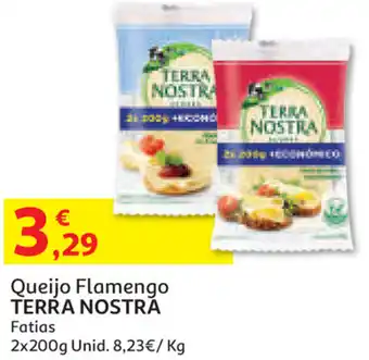 Auchan Queijo Flamengo Terra Nostra Fatias 2x200g promoção