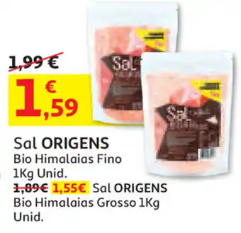 Auchan Sal Origens Bio Himalaias FIno 1kg promoção