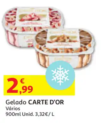 Auchan Gelado Carte D'Or 900ml promoção