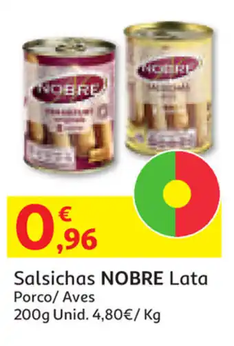 Auchan Salsichas Nobre Lata 200g promoção