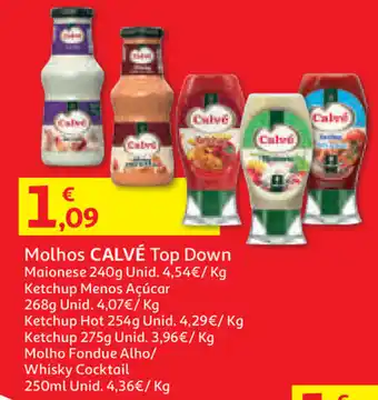 Auchan Molhos Calvé Top Down 240g promoção